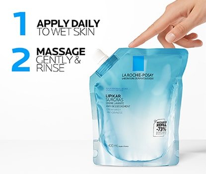 Lipikar Surgras Refill Κρέμα Καθαρισμού Σώματος για Ξηρό Δέρμα
