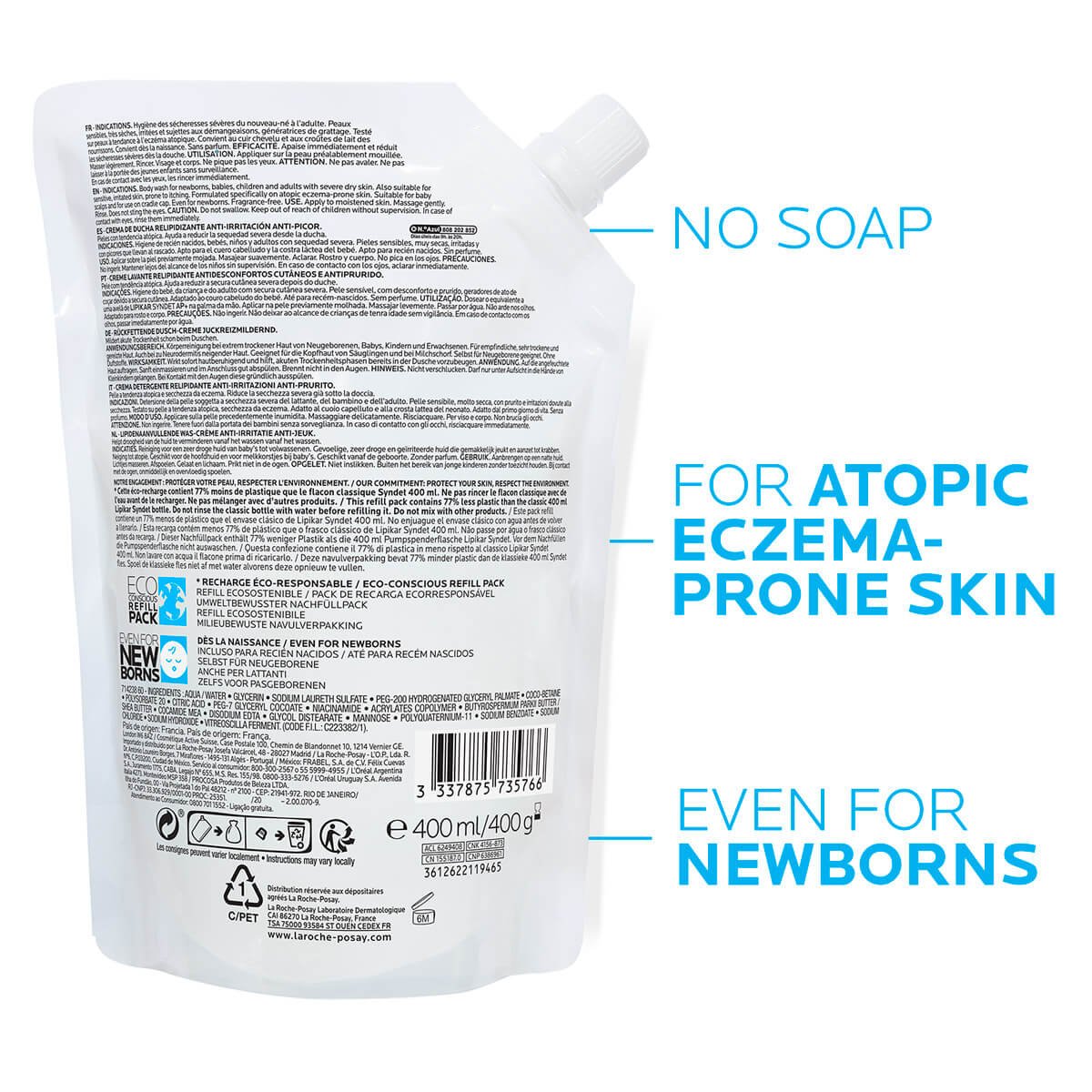 LaRochePosay-Product-Eczema-Lipikar-Eco-conscious-Refill-SyndetAP-400ml-3337875735766-Zoomed-BLS