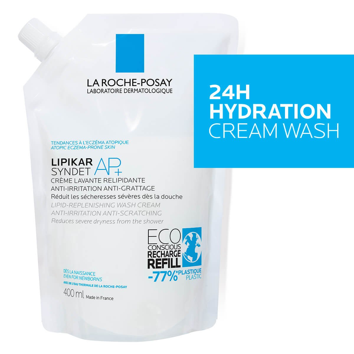 LaRochePosay-Product-Eczema-Lipikar-Eco-conscious-Refill-SyndetAP-400ml-3337875735766-Zoomed-FLS