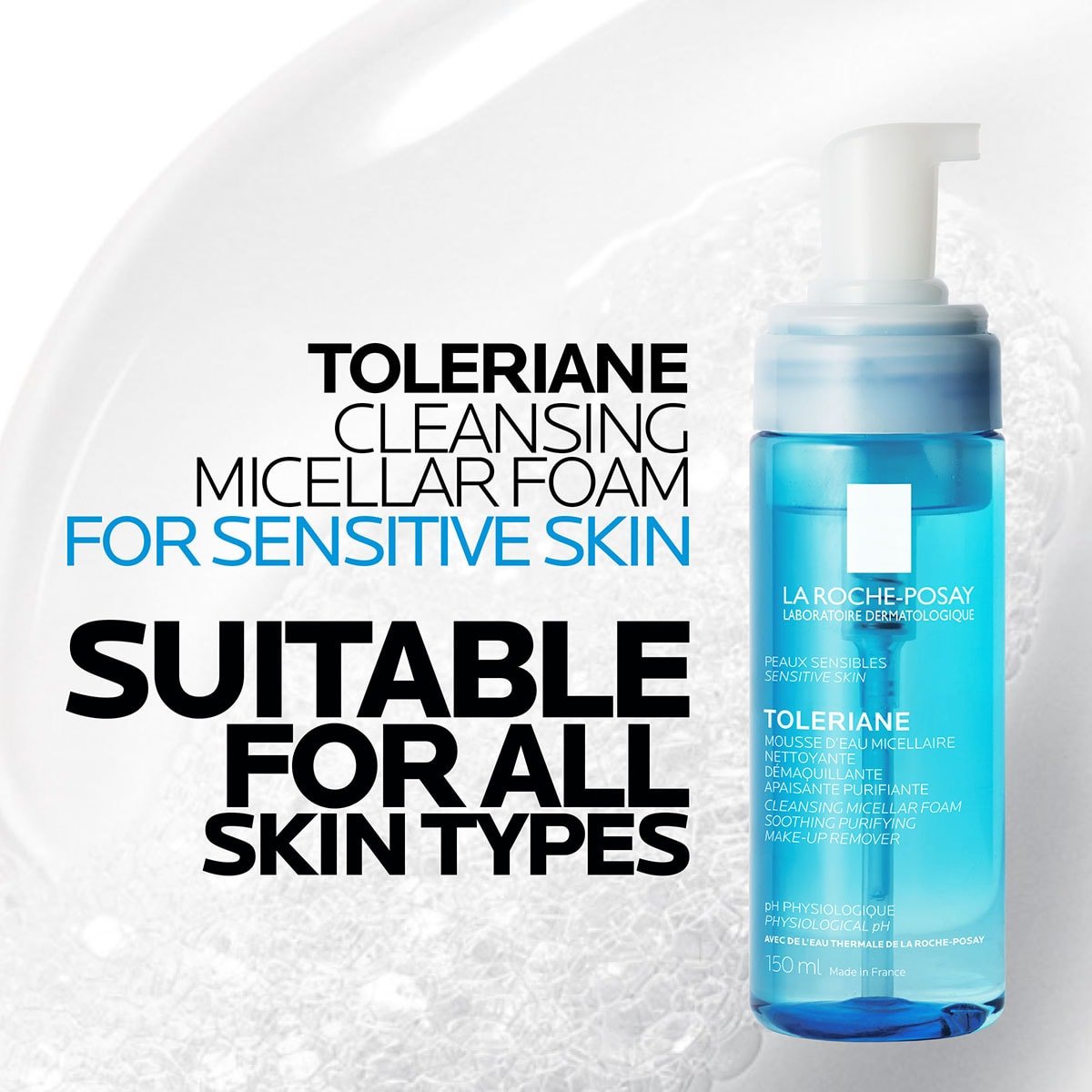 Toleriane cleansing micellar foam