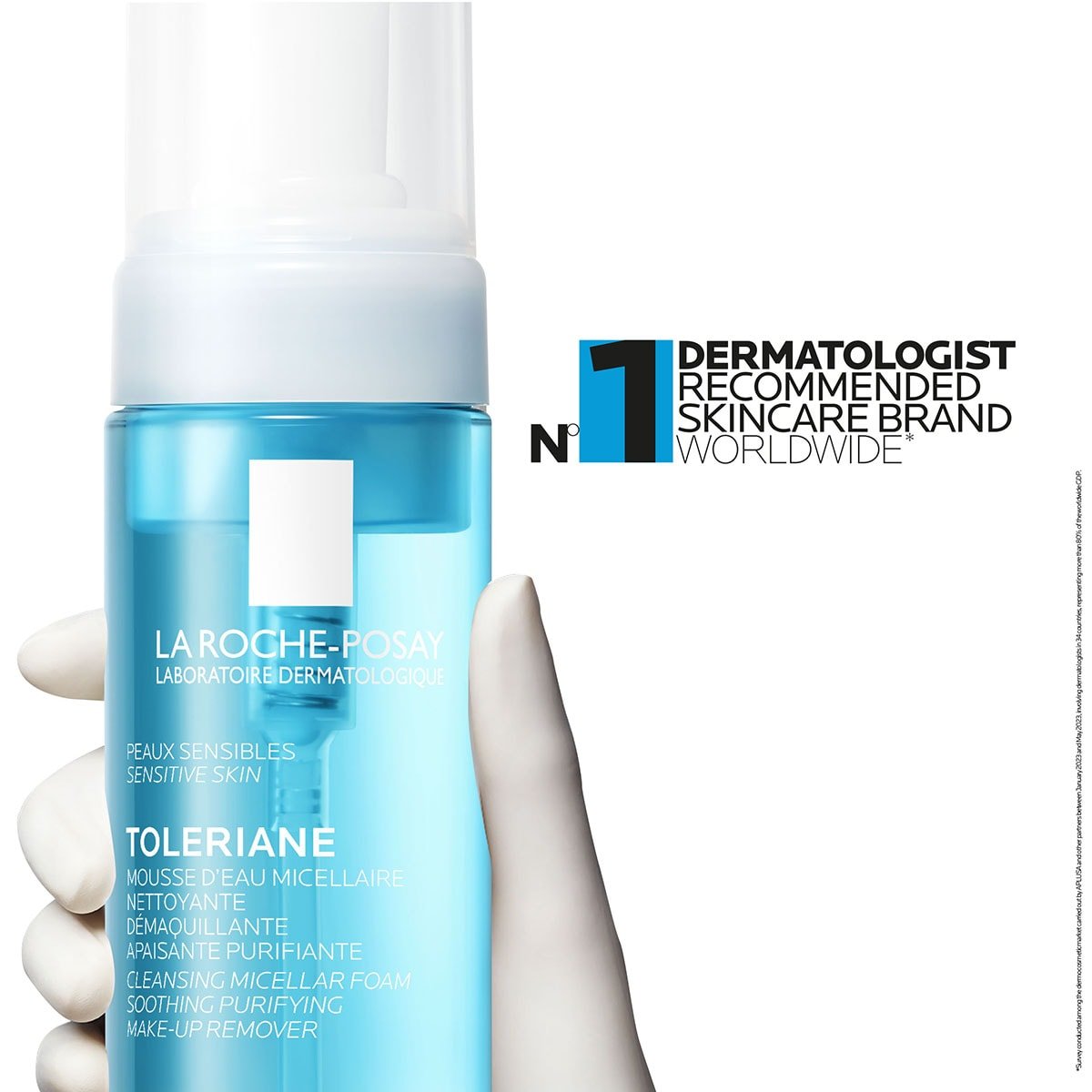 Toleriane cleansing micellar foam